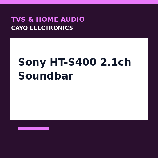 Sony HT-S400 2.1ch Soundbar