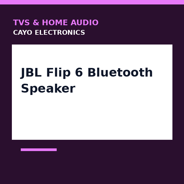 JBL Flip 6 Bluetooth Speaker