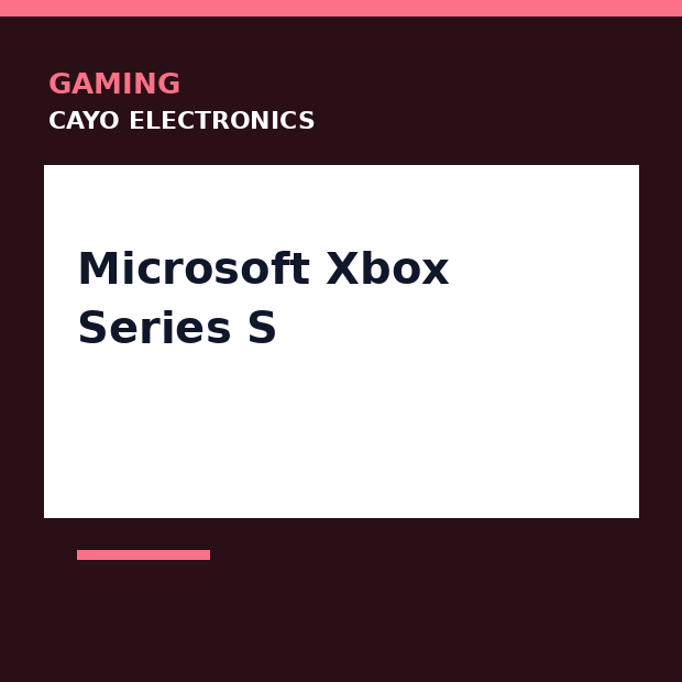 Microsoft Xbox Series S
