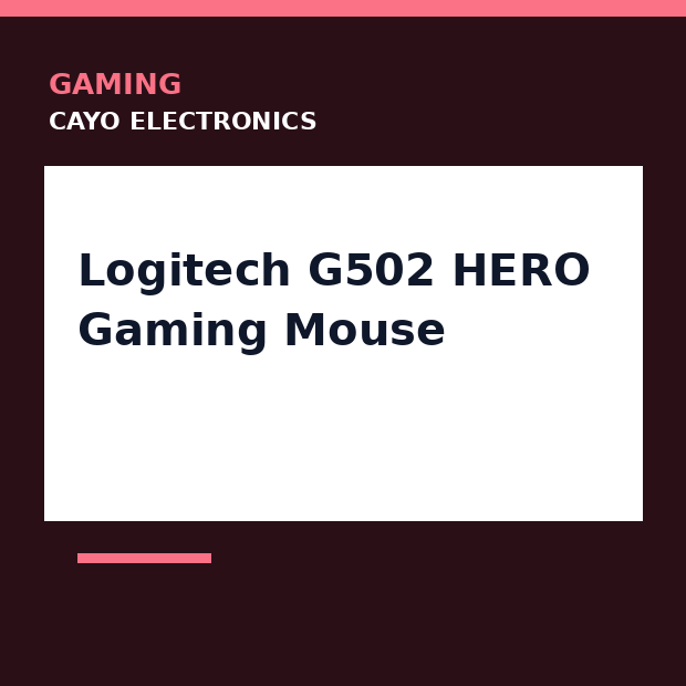 Logitech G502 HERO Gaming Mouse
