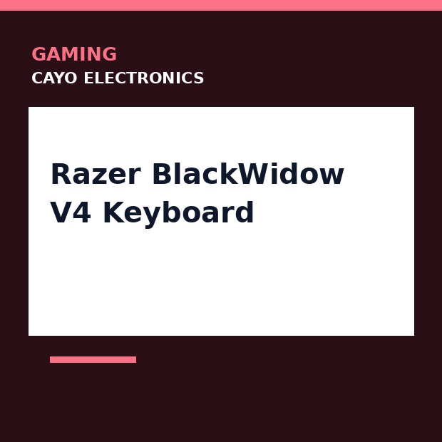 Razer BlackWidow V4 Keyboard