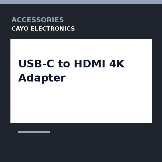 USB-C to HDMI 4K Adapter