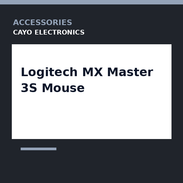 Logitech MX Master 3S Mouse