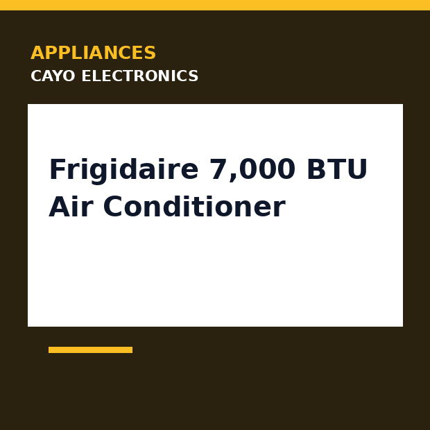 Frigidaire 7,000 BTU Air Conditioner