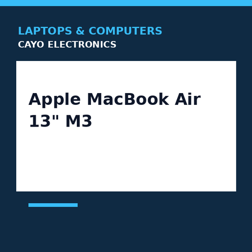 [CE-0040] Apple MacBook Air 13" M3