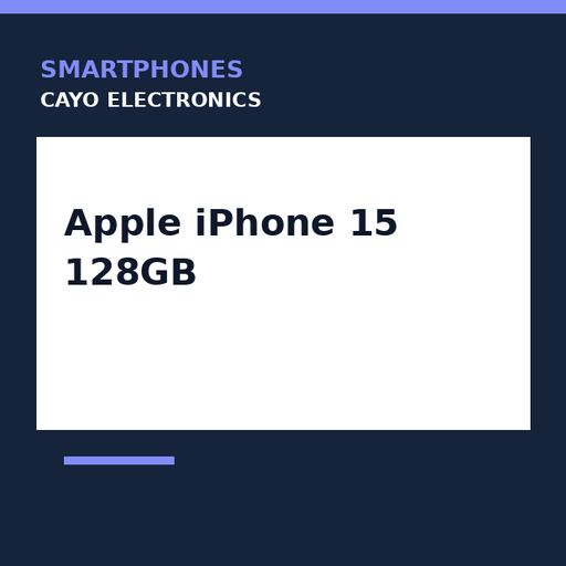 [CE-0080] Apple iPhone 15 128GB