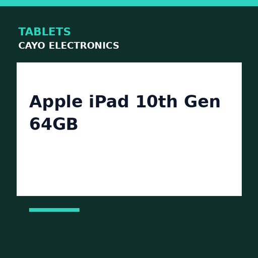 [CE-0120] Apple iPad 10th Gen 64GB