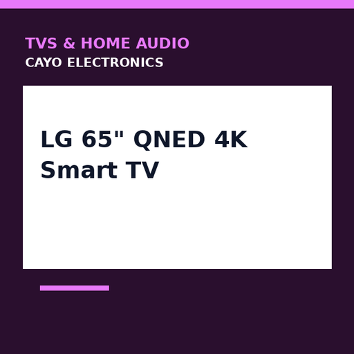 [CE-0160] LG 65" QNED 4K Smart TV