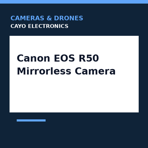 [CE-0210] Canon EOS R50 Mirrorless Camera