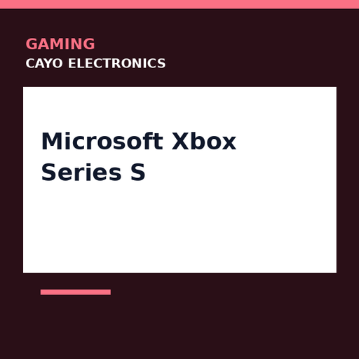 [CE-0260] Microsoft Xbox Series S