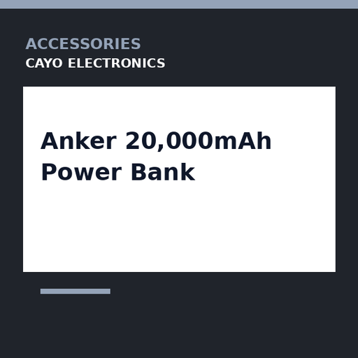 [CE-0340] Anker 20,000mAh Power Bank