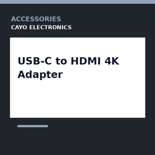 [CE-0350] USB-C to HDMI 4K Adapter