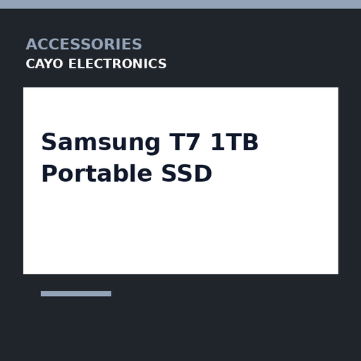 [CE-0360] Samsung T7 1TB Portable SSD