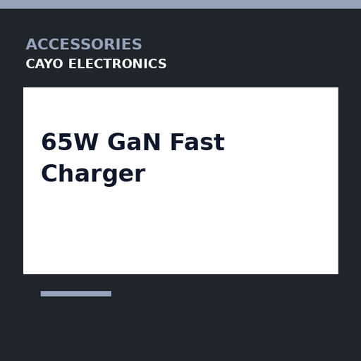[CE-0380] 65W GaN Fast Charger