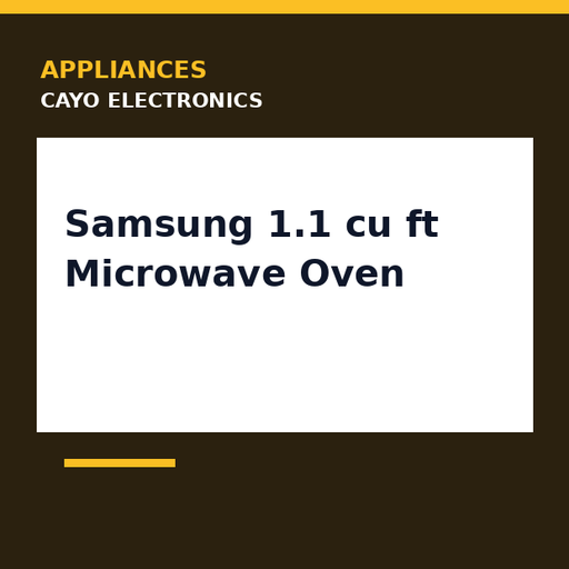 [CE-0410] Samsung 1.1 cu ft Microwave Oven