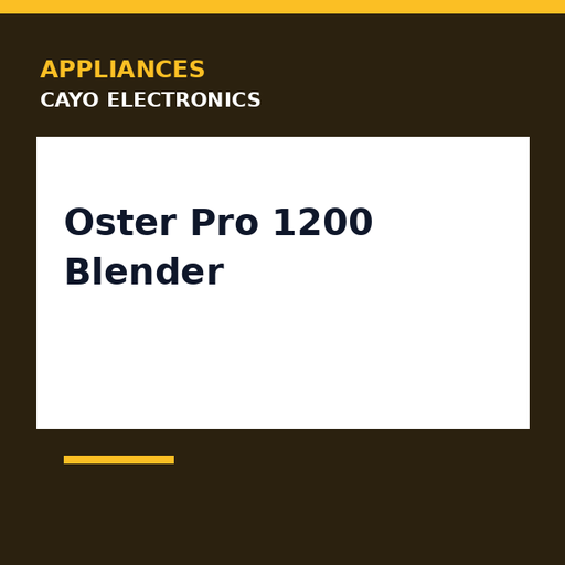 [CE-0430] Oster Pro 1200 Blender
